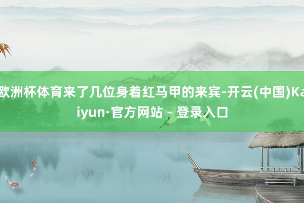 欧洲杯体育来了几位身着红马甲的来宾-开云(中国)Kaiyun·官方网站 - 登录入口