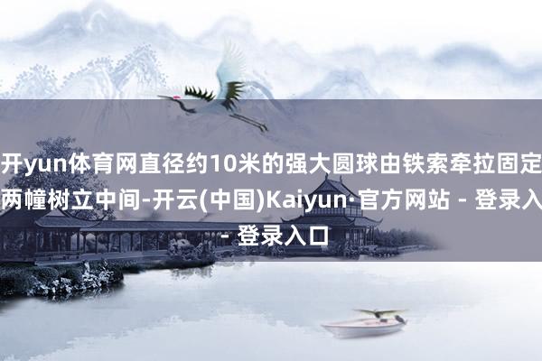 开yun体育网直径约10米的强大圆球由铁索牵拉固定在两幢树立中间-开云(中国)Kaiyun·官方网站 - 登录入口