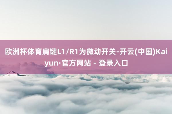 欧洲杯体育肩键L1/R1为微动开关-开云(中国)Kaiyun·官方网站 - 登录入口